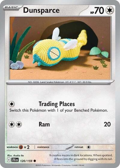 Dunsparce SV09: Journey Together JTG #120/159 (Common) Pokemon: