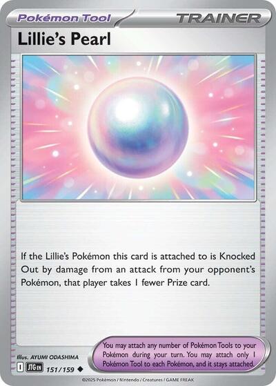 Lillies Pearl Reverse Holofoil JTG #151/159 (Near Mint Uncommon) Pokemon: SV09: Journey Together