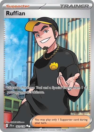 Ruffian - 181/159 Holofoil JTG #181/159 (Near Mint Ultra Rare) Pokemon: SV09: Journey Together
