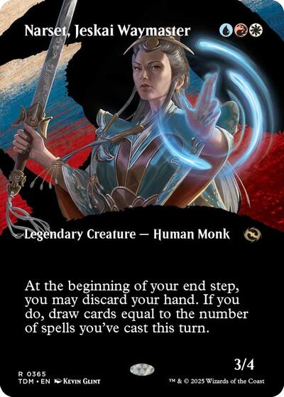 Narset Jeskai Waymaster Borderless Foil TDM #365 (Near Mint Rare) Magic: The Gathering: Tarkir: Dragonstorm