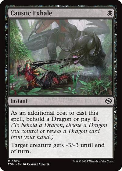 Caustic Exhale TDM #74 (Near Mint Common) Magic: The Gathering: Tarkir: Dragonstorm