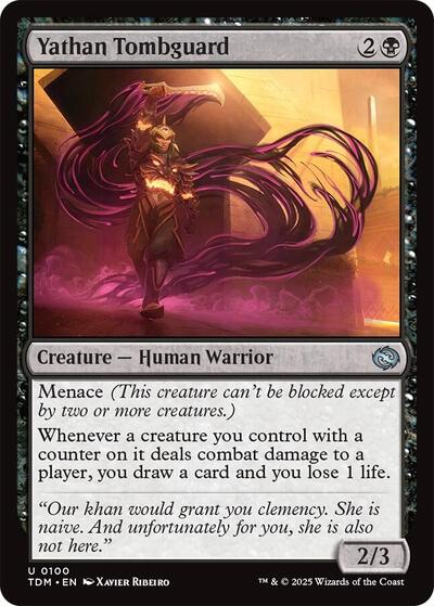 Yathan Tombguard TDM #100 (Near Mint Uncommon) Magic: The Gathering: Tarkir: Dragonstorm