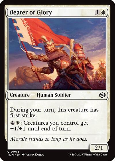 Bearer of Glory TDM #4 (Near Mint Common) Magic: The Gathering: Tarkir: Dragonstorm