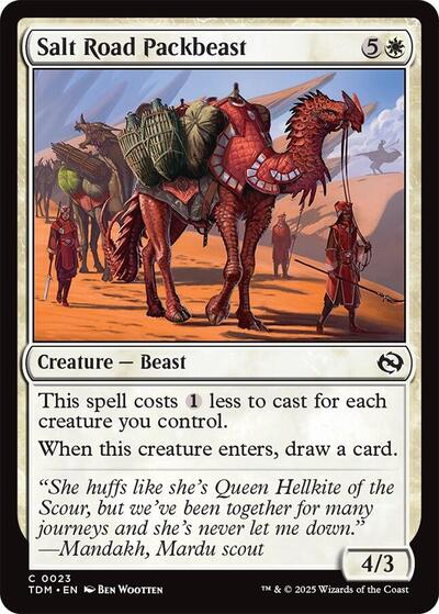 Salt Road Packbeast Tarkir: Dragonstorm TDM #23 (Common) Magic: The Gathering: