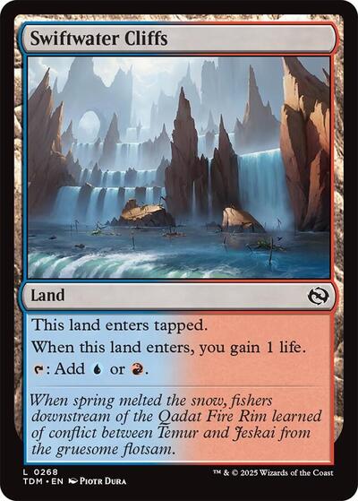Swiftwater Cliffs TDM #268 (Near Mint Land) Magic: The Gathering: Tarkir: Dragonstorm