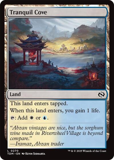Tranquil Cove Tarkir: Dragonstorm TDM #270 (Land) Magic: The Gathering:
