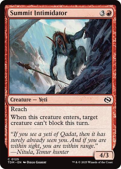 Summit Intimidator TDM #125 (Near Mint Common) Magic: The Gathering: Tarkir: Dragonstorm