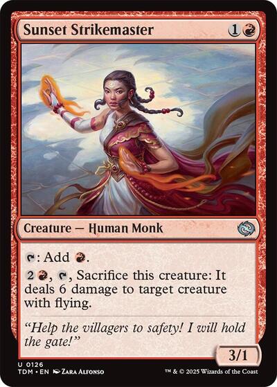 Sunset Strikemaster TDM #126 (Near Mint Uncommon) Magic: The Gathering: Tarkir: Dragonstorm