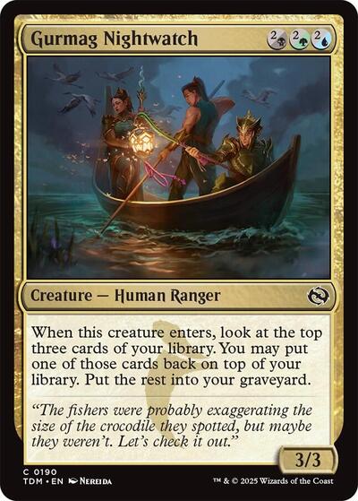 Gurmag Nightwatch Tarkir: Dragonstorm TDM #190 (Common) Magic: The Gathering:
