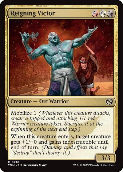 Reigning Victor Tarkir: Dragonstorm TDM #216 (Common) Magic: The Gathering: