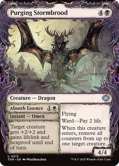 Purging Stormbrood Showcase Tarkir: Dragonstorm TDM #315 (Uncommon) Magic: The Gathering:
