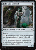 Jade Cast Sentinel Tarkir: Dragonstorm TDM #243 (Common) Magic: The Gathering:
