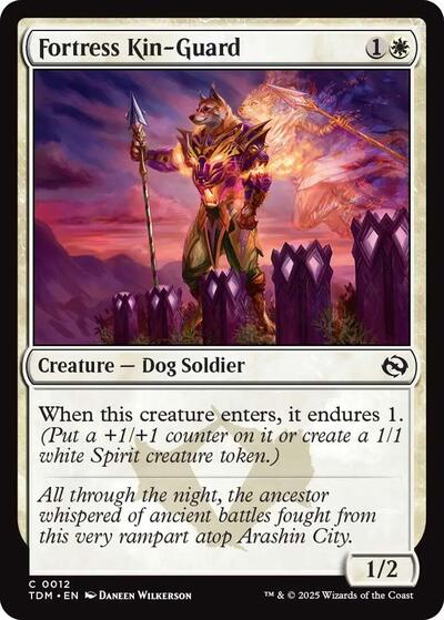 Fortress Kin Guard TDM #12 (Near Mint Common) Magic: The Gathering: Tarkir: Dragonstorm