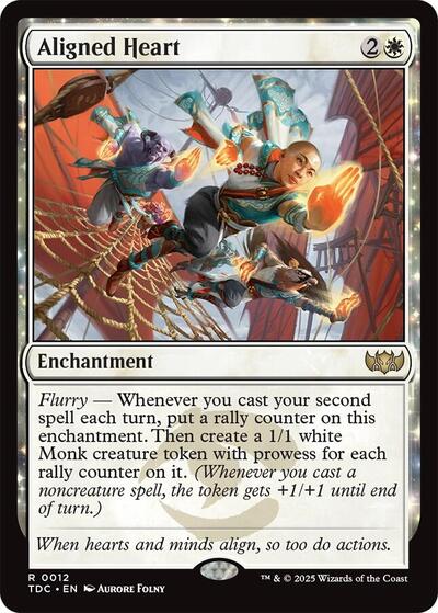 Aligned Heart TDC #12 (Near Mint Rare) Magic: The Gathering: Commander: Tarkir: Dragonstorm