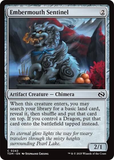 Embermouth Sentinel TDM #242 (Near Mint Common) Magic: The Gathering: Tarkir: Dragonstorm