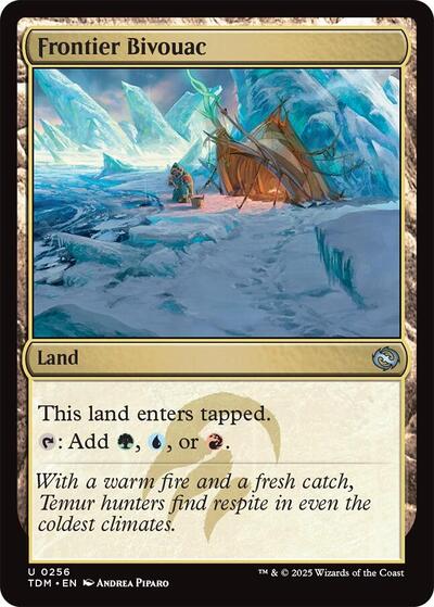 Frontier Bivouac TDM #256 (Near Mint Uncommon) Magic: The Gathering: Tarkir: Dragonstorm
