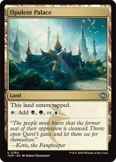 Opulent Palace Tarkir: Dragonstorm TDM #264 (Uncommon) Magic: The Gathering: