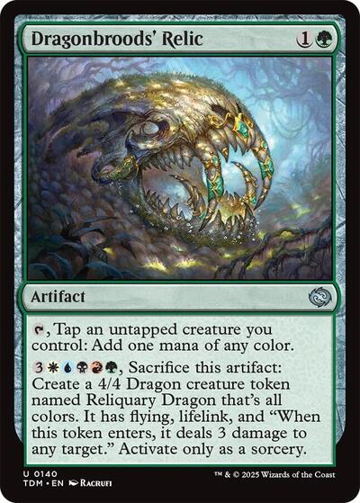 Dragonbroods Relic TDM #140 (Near Mint Uncommon) Magic: The Gathering: Tarkir: Dragonstorm