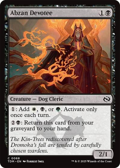 Abzan Devotee Tarkir: Dragonstorm TDM #68 (Common) Magic: The Gathering: