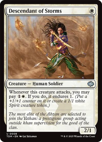 Descendant of Storms Tarkir: Dragonstorm TDM #8 (Uncommon) Magic: The Gathering: