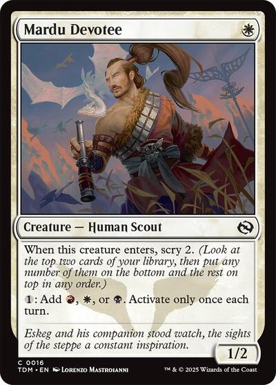 Mardu Devotee Tarkir: Dragonstorm TDM #16 (Common) Magic: The Gathering: