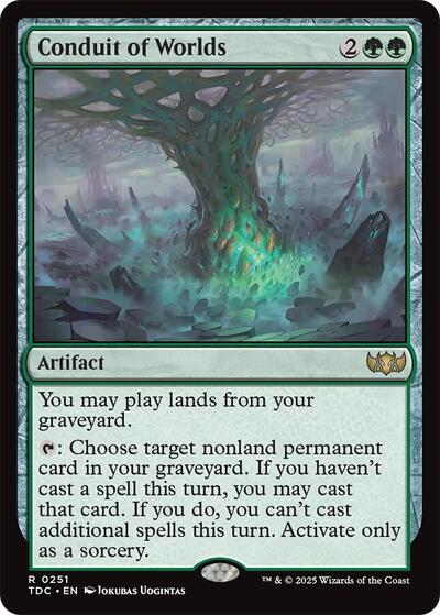 Conduit of Worlds TDC #251 (Near Mint Rare) Magic: The Gathering: Commander: Tarkir: Dragonstorm
