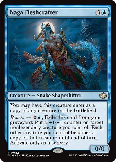 Naga Fleshcrafter TDM #52 (Near Mint Rare) Magic: The Gathering: Tarkir: Dragonstorm