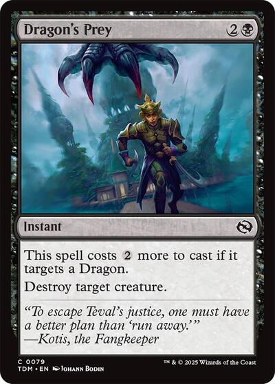 Dragons Prey TDM #79 (Near Mint Common) Magic: The Gathering: Tarkir: Dragonstorm