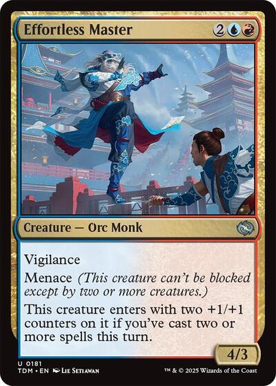 Effortless Master TDM #181 (Near Mint Uncommon) Magic: The Gathering: Tarkir: Dragonstorm
