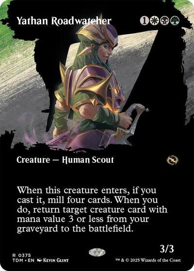 Yathan Roadwatcher Borderless TDM #375 (Near Mint Rare) Magic: The Gathering: Tarkir: Dragonstorm