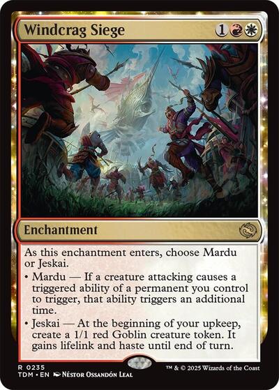Windcrag Siege Tarkir: Dragonstorm TDM #235 (Rare) Magic: The Gathering: