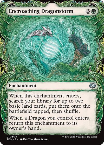 Encroaching Dragonstorm Showcase TDM #305 (Near Mint Uncommon) Magic: The Gathering: Tarkir: Dragonstorm