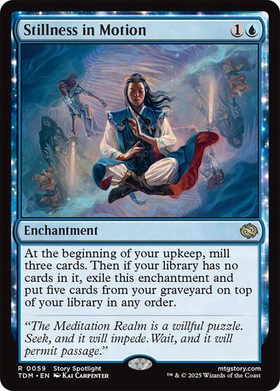 Stillness in Motion TDM #59 (Near Mint Rare) Magic: The Gathering: Tarkir: Dragonstorm