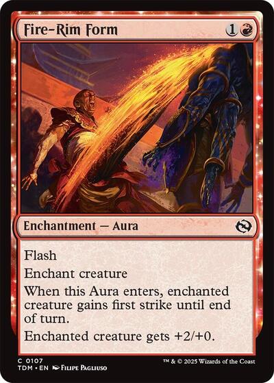 Fire Rim Form TDM #107 (Near Mint Common) Magic: The Gathering: Tarkir: Dragonstorm