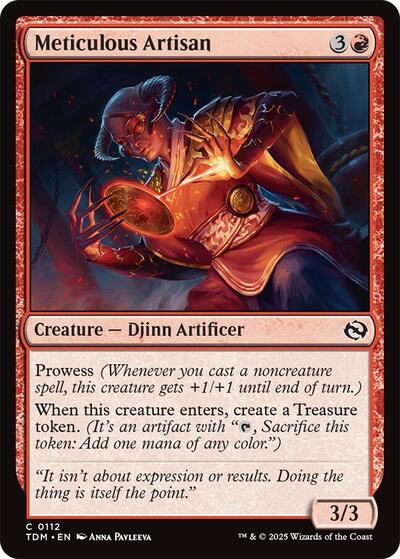 Meticulous Artisan Tarkir: Dragonstorm TDM #112 (Common) Magic: The Gathering: