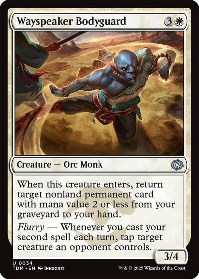 Wayspeaker Bodyguard Tarkir: Dragonstorm TDM #34 (Uncommon) Magic: The Gathering: