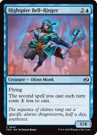 Highspire Bell Ringer Tarkir: Dragonstorm TDM #47 (Common) Magic: The Gathering: