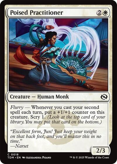Poised Practitioner TDM #18 (Near Mint Common) Magic: The Gathering: Tarkir: Dragonstorm
