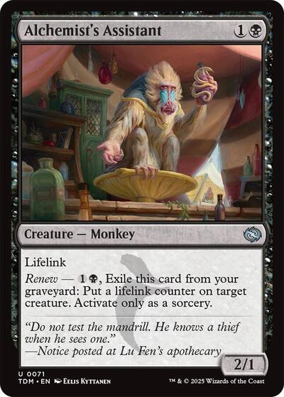 Alchemists Assistant TDM #71 (Near Mint Uncommon) Magic: The Gathering: Tarkir: Dragonstorm