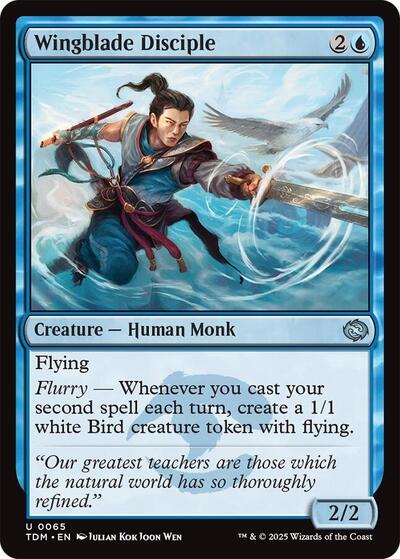 Wingblade Disciple TDM #65 (Near Mint Uncommon) Magic: The Gathering: Tarkir: Dragonstorm