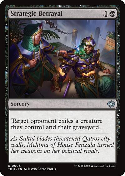 Strategic Betrayal TDM #94 (Near Mint Uncommon) Magic: The Gathering: Tarkir: Dragonstorm