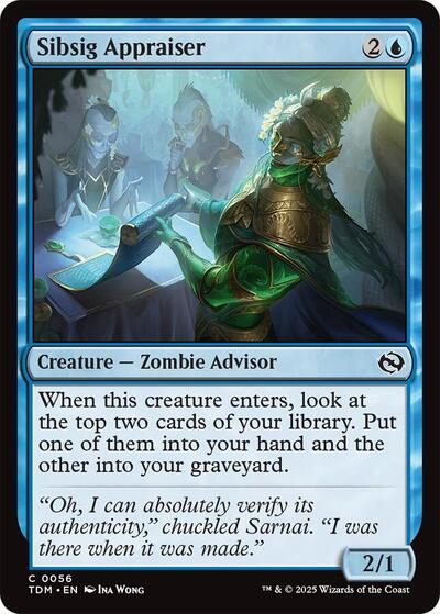Sibsig Appraiser Tarkir: Dragonstorm TDM #56 (Common) Magic: The Gathering: