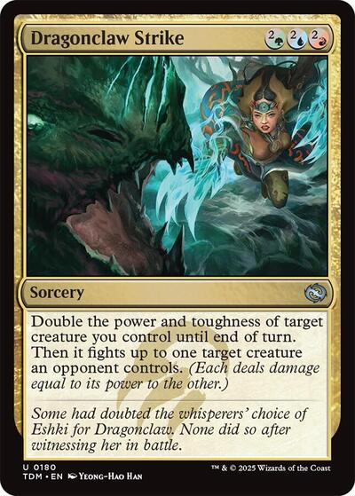 Dragonclaw Strike Tarkir: Dragonstorm TDM #180 (Uncommon) Magic: The Gathering: