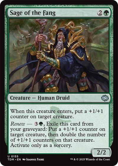 Sage of the Fang Tarkir: Dragonstorm TDM #155 (Uncommon) Magic: The Gathering: