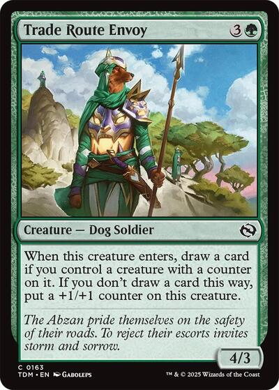 Trade Route Envoy TDM #163 (Near Mint Common) Magic: The Gathering: Tarkir: Dragonstorm