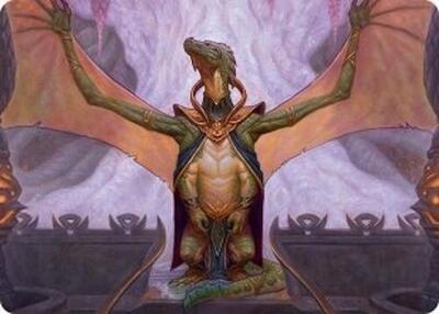 Kheru Goldkeeper Art Card 36 54 AATDM #36 (Near Mint Special) Magic: The Gathering: Art Series: Tarkir: Dragonstorm