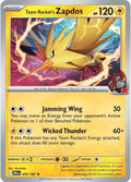 Team Rockets Zapdos Holofoil DRI #070/182 (Near Mint Rare) Pokemon: SV10: Destined Rivals