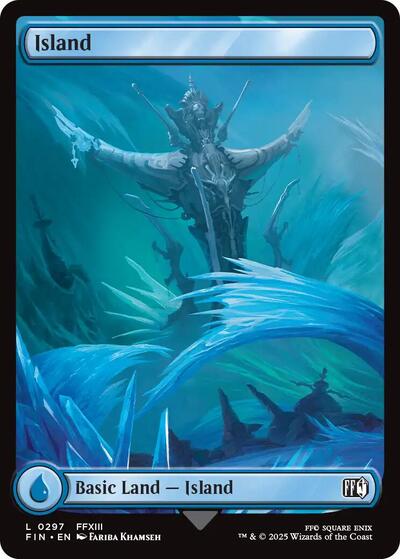 Island 0297 FIN #297 (Near Mint Land) Magic: The Gathering: FINAL FANTASY