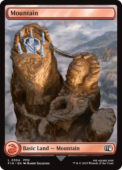 Mountain 0304 FIN #304 (Near Mint Land) Magic: The Gathering: FINAL FANTASY