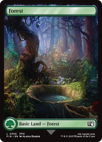 Forest (0306) FIN #306 (Near Mint Land) Magic: The Gathering: FINAL FANTASY